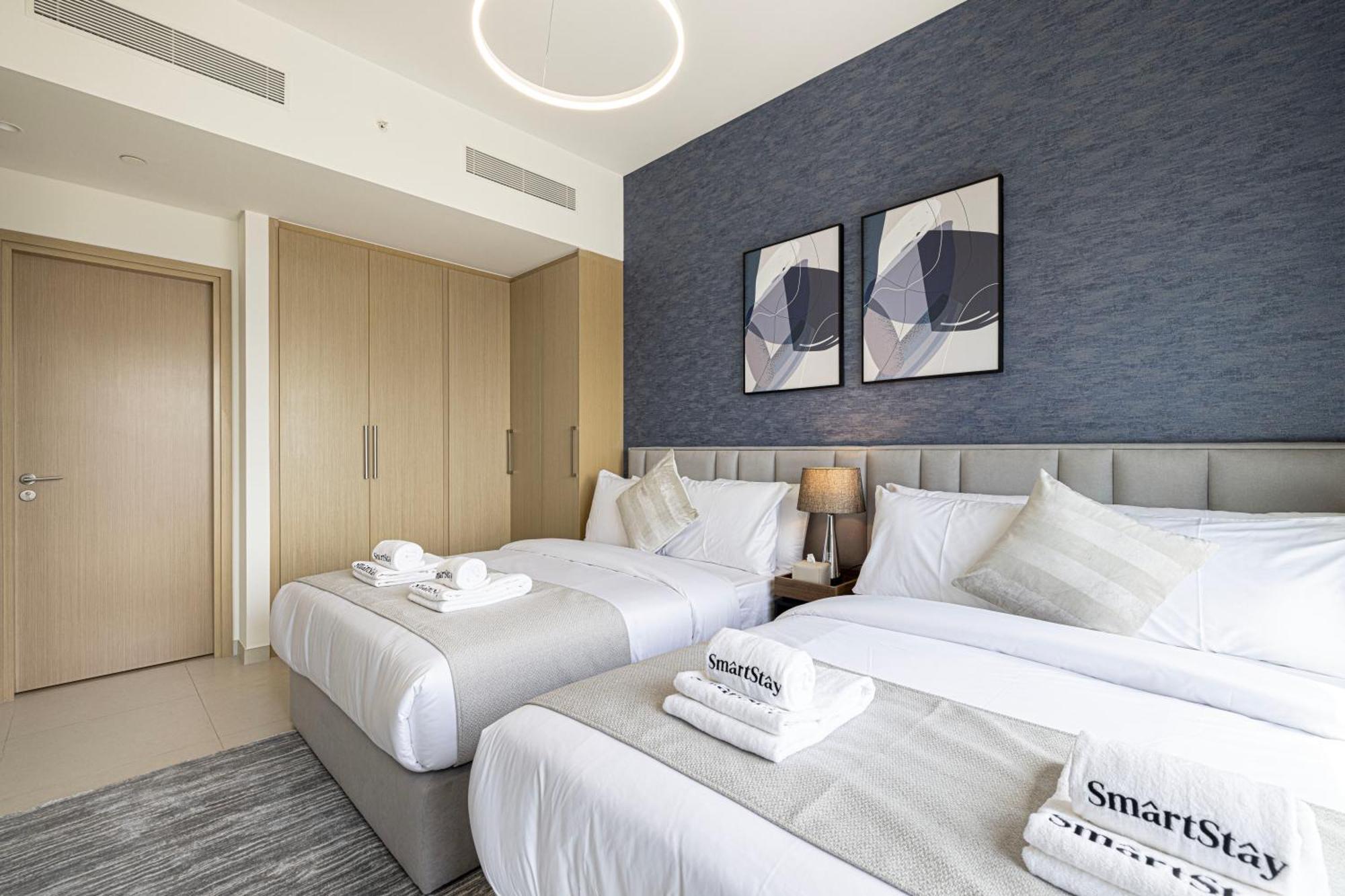 Smartstay At Burj Royale - Full Burj Khalifa View - Brand New Luxury Apartments Дубай Экстерьер фото